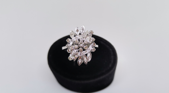 PIRLANTA TAŞLI KARMA SARMAŞIK MODELİ YÜZÜK