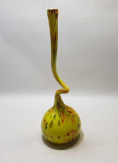 ÜFLEME CAMDAN MAMUL KOPARMA İŞÇİLİKLİ BÜYÜK BOY ANTİKA MURANO KARANFİLLİK