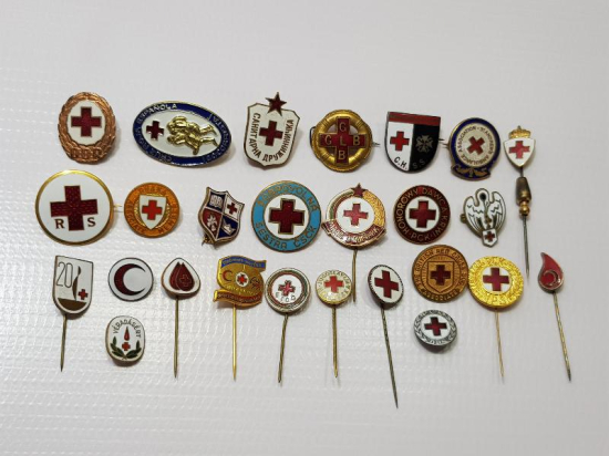 HAZIR KOLEKSİYON - MİNELİ KIZILHAÇ VE KIZILAY ROZET LOTU