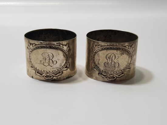 OSMANLI DÖNEMİ BİR ÇİFT GÜMÜŞ PEÇETELİK