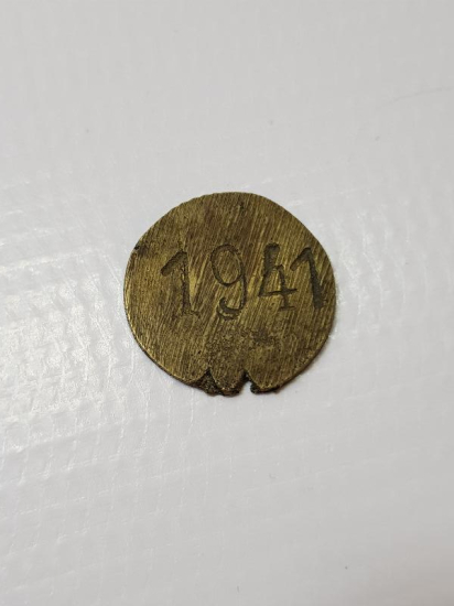 1941 TARİHLİ İZMİR SALHANE JETONU - NADİR