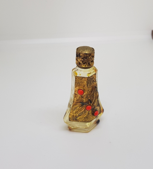ÜZERİ ALTIN VARAKLI ANTİKA PARFÜM ŞİŞESİ