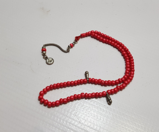 MERCAN TAŞINDAN MAMUL ANTİKA NAMAZ TESPİHİ