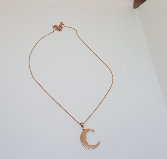 AYDEDE UÇLU ALTIN KAPLAMA AVRUPA YAPIMI GÜMÜŞ KOLYE