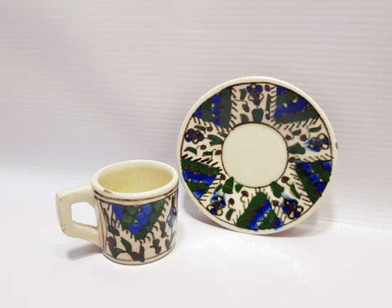 OSMANLI DÖNEMİ KÜTAHYA İŞİ KAHVE FİNCANI