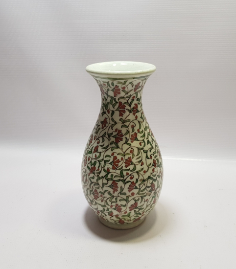 OSMANLI DÖNEMİ NADİR RENKTE MEŞHUR KAFANFİLLİ BÜYÜK BOY İZNİK VAZO