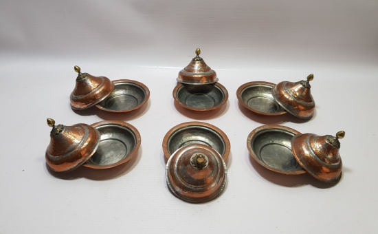 OSMANLI DÖNEMİ ÇOK NADİR TAM TAKIM KAPAKLI İFTARİYELİK