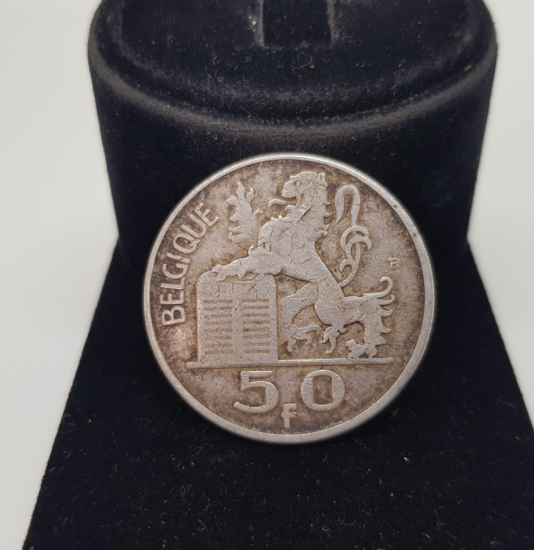 1951 BELÇİKA GÜMÜŞ 50 FRANK