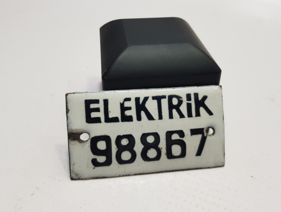 ANTİKA EMAYE ELEKTRİK TABELASI