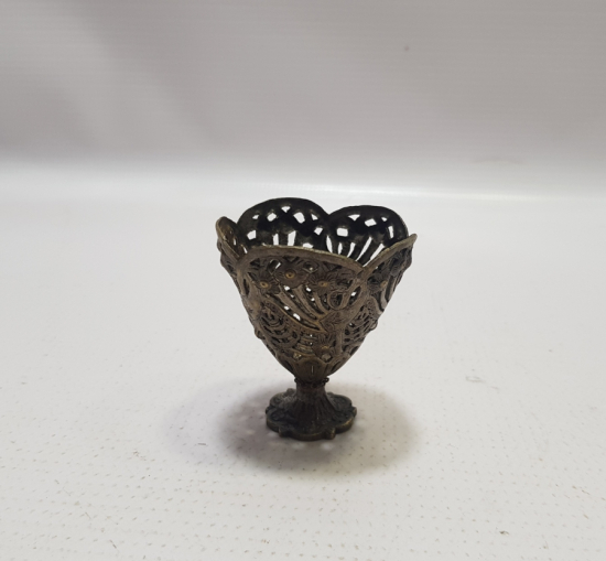 OSMANLI DÖNEMİ SÜLEYMANİYE İŞİ AJUR İŞÇİLİKLİ KAHVE FİNCANI ZARFI