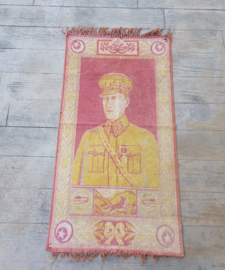 OSMANLICA YAZILI ÇOK NADİR ATATÜRK DUVAR HALISI