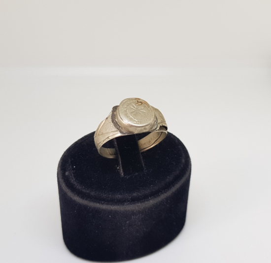 OSMANLI DÖNEMİ AY YILDIZLI GÜMÜŞ YÜZÜK