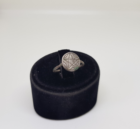 OSMANLI DÖNEMİ YILDIZ FORMLU GÜMÜŞ YÜZÜK