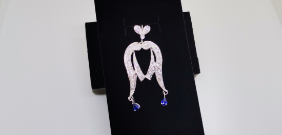 SAFİR VE PIRLANTA TAŞLI AİLE TASFİRLİ KOLYE UCU