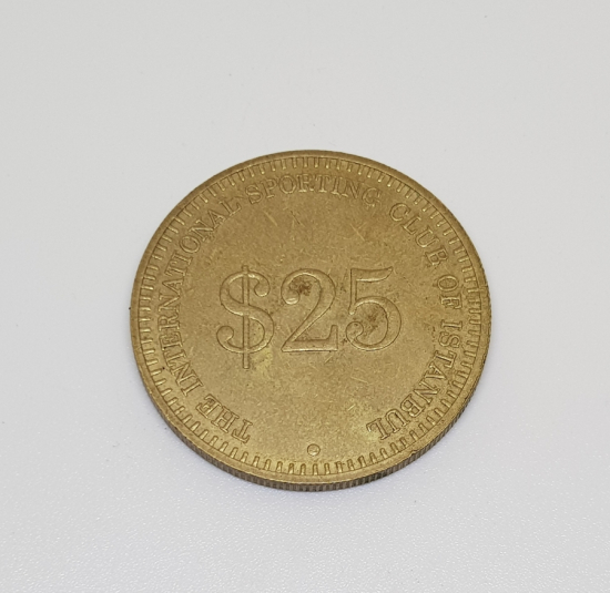 INTERNATIONAL SPORTING CLUB OF ISTANBUL $25 JETON