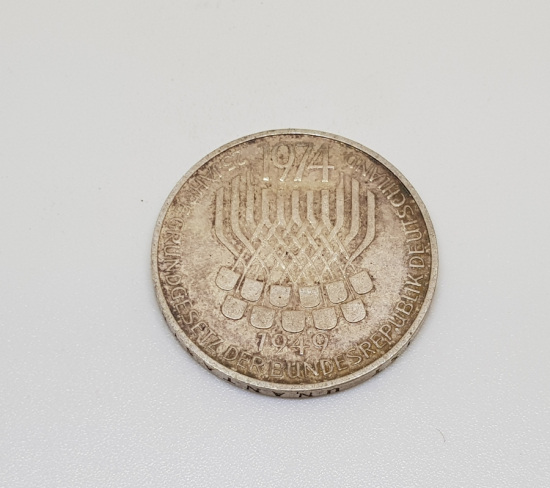 1974 ALMANYA GÜMÜŞ 5 MARK HATIRA PARA