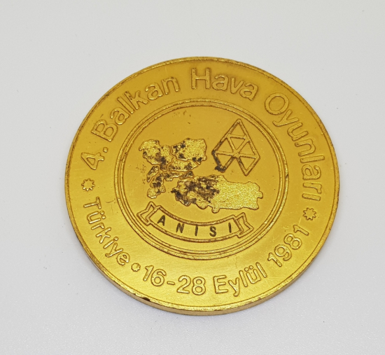 1981 TÜRK HAVA KURUMU 4. BALKAN HAVA OYUNLARI MADALYASI
