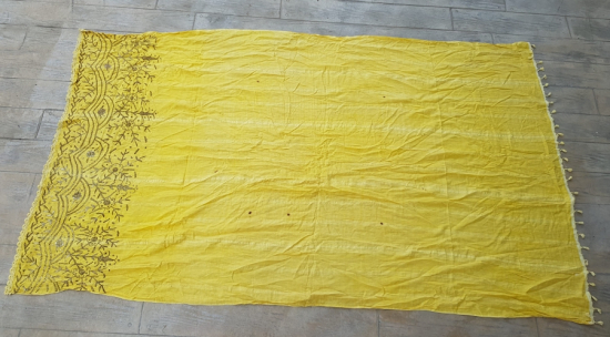 OSMANLI DÖNEMİ GÜMÜŞ TELKIRMA İŞÇİLİKLİ NADİR KONAK PERDESİ