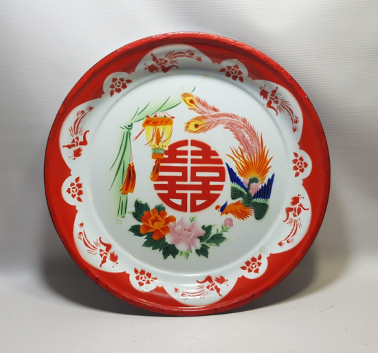 BÜYÜK BOY ANTİKA EMAYE TEPSİ