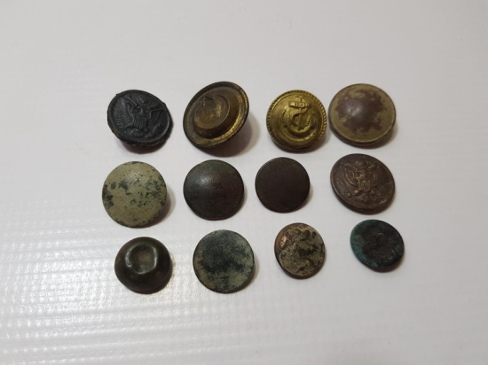 1. DÜNYA SAVAŞI DÖNEMİ BİR DÖZİNE ASKER DÜĞMESİ