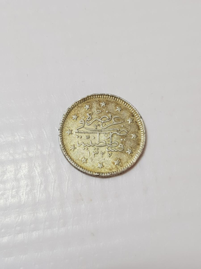 SULTAN MEHMET REŞAD HAN DÖNEMİ NADİR 2 KURUŞ GÜMÜŞ PARA