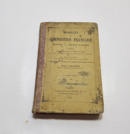 1883 TARİHLİ FRANSIZCA KİTAP