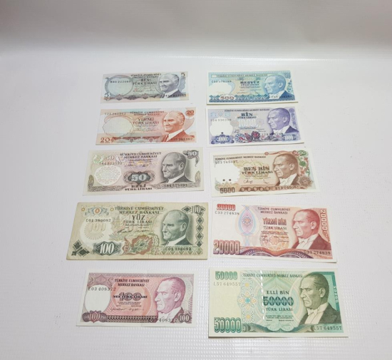 6. VE 7. EMİSYON KAĞIT PARA LOTU