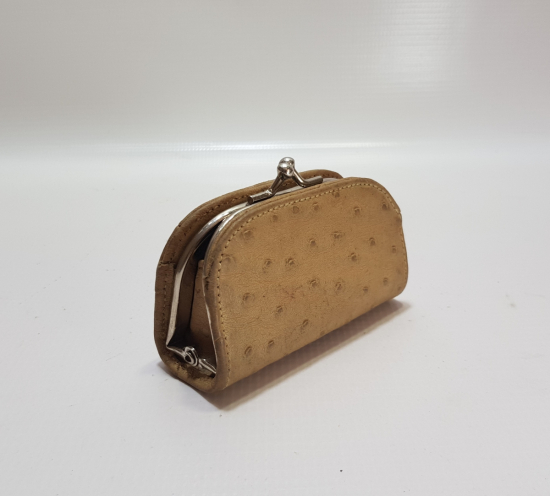 DEVEKUŞU DERİSİNDEN YAPILMIŞ NADİR ANTİKA CÜZDAN