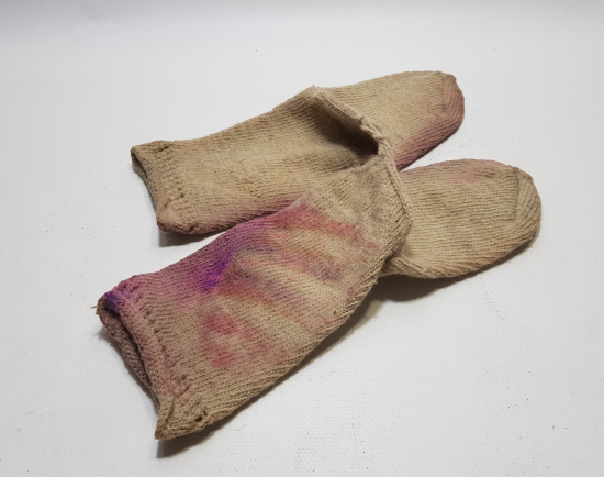 OSMANLI DÖNEMİ EL ÖRME ÇORAP