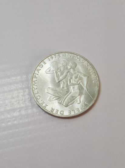 1972 MÜNİH OLİMPİYATLARI HATIRA PARA GÜMÜŞ 10 MARK