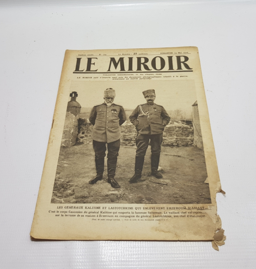 1. DÜNYA SAVAŞI 1916 TARİHLİ LE MİROİR DERGİSİ