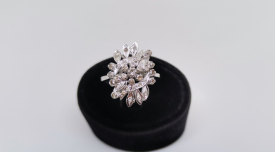 PIRLANTA TAŞLI KARMA SARMAŞIK MODELİ YÜZÜK