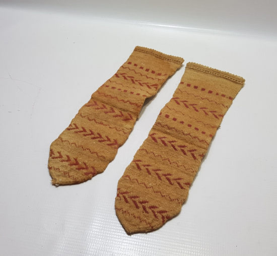 OSMANLI DÖNEMİ EL ÖRME YÖRÜK İŞİ YÜN ÇORAP