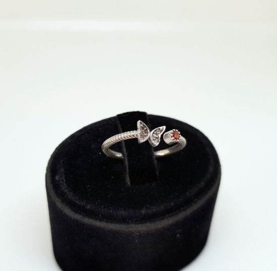 YAKUT VE PIRLANTA TAŞLI EKLEM YÜZÜĞÜ