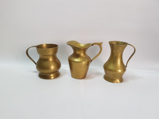 ANTİKA PİRİNÇ SÜTLÜK VE BARDAK LOTU