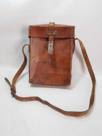 1. DÜNYA SAVAŞI DÖNEMİ DERİ HARİTACI SUBAY ÇANTASI