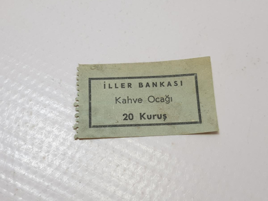 İLLER BANKASI ÇAY FİŞİ