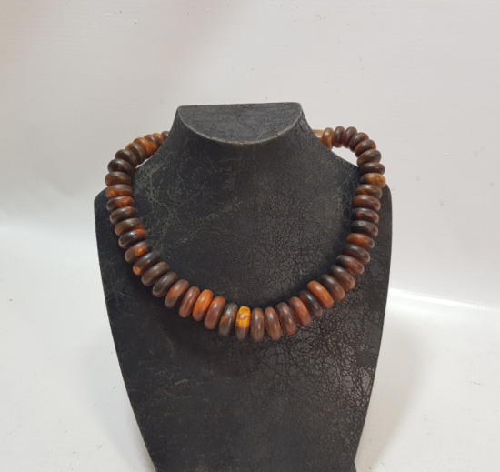 OSMANLI DÖNEMİ TAMAMI EL YAPIMI BOYNUZ GERDANLIK