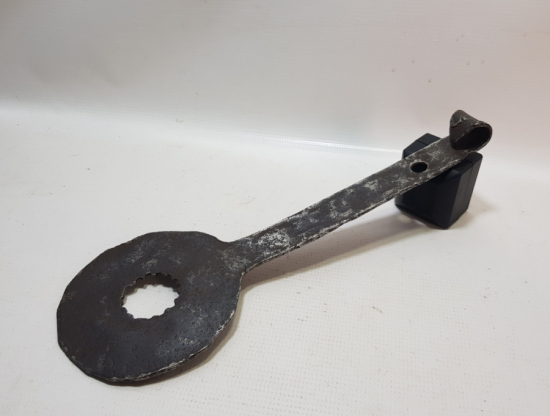 OSMANLI DÖNEMİ EL YAPIMI KURŞUN DÖKME POTASI TUTMACI