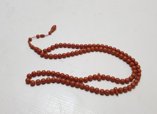 NADİR RENKTE ANTİKA KATALİN USTA İŞİ NAMAZ TESPİHİ