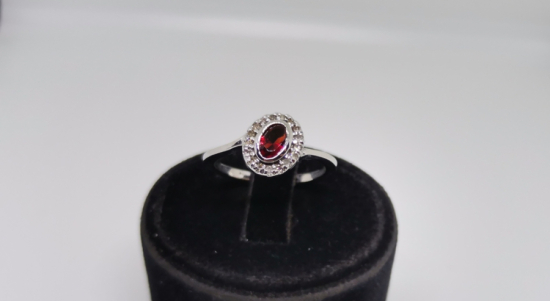 YAKUT VE PIRLANTA TAŞLI YANTURİ MODEL YÜZÜK