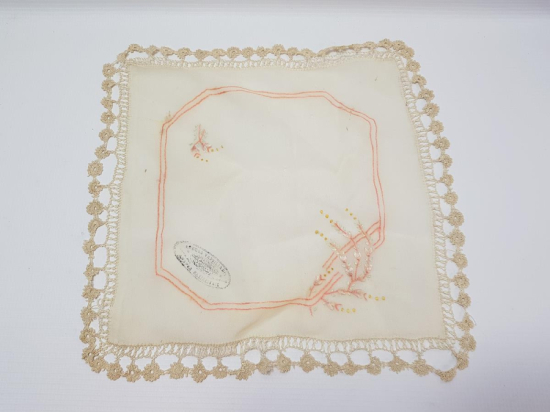 OSMANLI DÖNEMİ ÜZERİ DAMGALI MENDİL