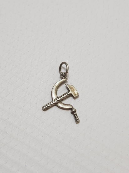 ORAK ÇEKİÇ FORMLU GÜMÜŞ KOLYE UCU