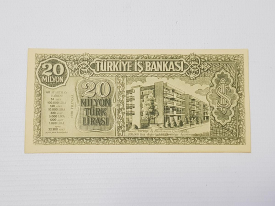1970 TÜRKİYE İŞBANKASI PARA BENZERİ İKRAMİYE PLANI