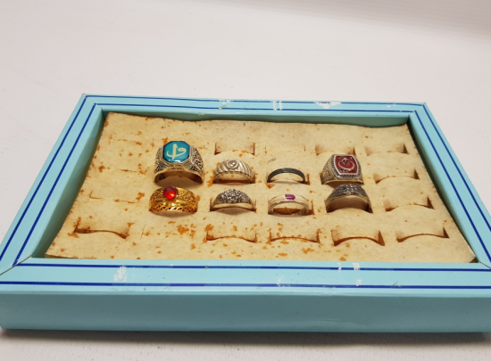 GÜMÜŞ KAPLAMA ANTİKA YÜZÜK LOTU