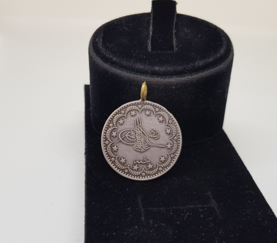 MEHMED REŞAD HAN DÖNEMİ GÜMÜŞ KOLYE PARA