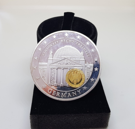 GÜMÜŞ VE ALTIN KAPLAMA AVRUPA BİRLİĞİ MADALYASI