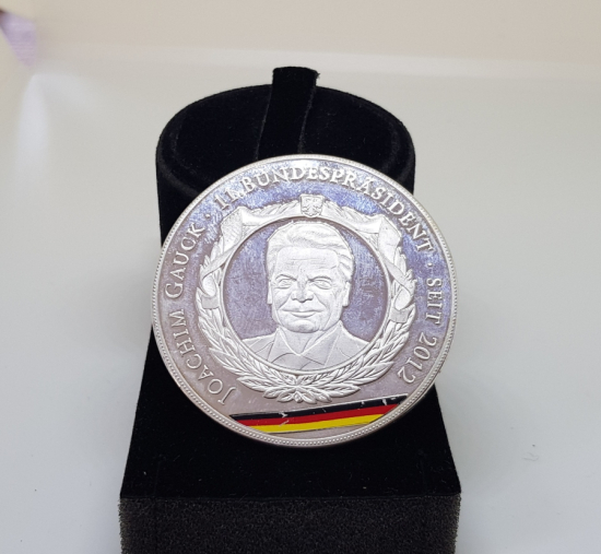 2012 ALMANYA CUMHURBAŞKANLIĞI GÜMÜŞ VE ALTIN KAPLAMA MADALYA