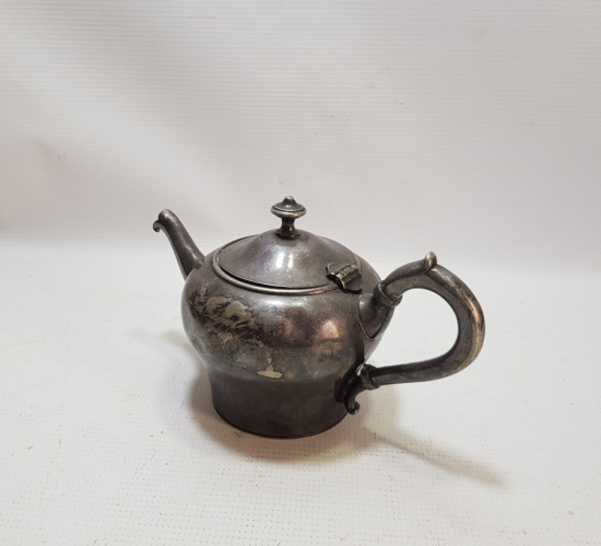 ANTİKA GÜMÜŞ KAPLAMA ÇAYDANLIK