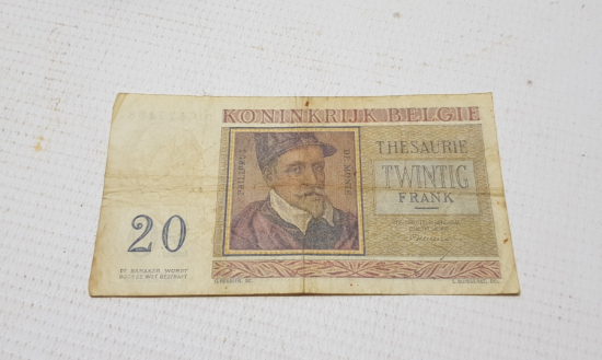 1956 BELÇİKA 20 FRANK